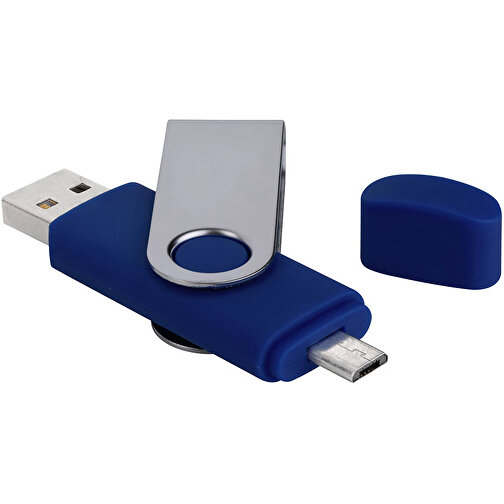 USB-Stick Smart Swing 64 GB , Promo Effects MB , blau MB , 65 GB , Kunststoff, Metal MB , 3 - 10 MB/s MB , 7,00cm x 1,00cm x 1,90cm (Länge x Höhe x Breite), Bild 2
