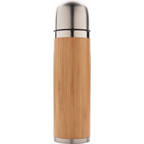 Auslaufsichere Bambus-Vakuumflasche, Braun , braun, Bambus, 24,30cm (Höhe), Bild 2