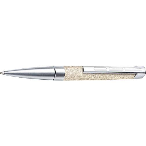 STAEDTLER Kugelschreiber Initium Corium Simplex , Staedtler, beige, Metall, Leder, 19,50cm x 3,10cm x 10,00cm (Länge x Höhe x Breite), Bild 3