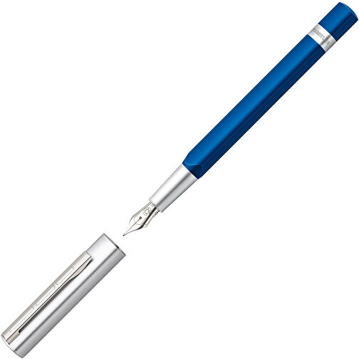 STAEDTLER TRX Füllhalter , Staedtler, blau, Aluminium, 16,00cm x 3,50cm x 3,00cm (Länge x Höhe x Breite), Bild 2