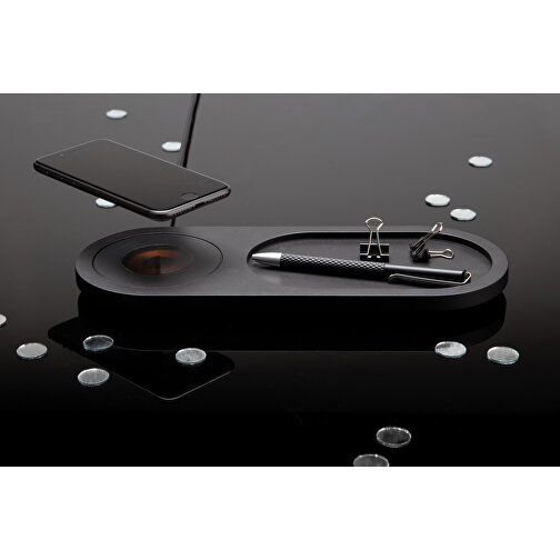 Encore 10W Wireless Charging Ablage, Schwarz , schwarz, ABS, 28,50cm x 1,20cm (Länge x Höhe), Bild 8