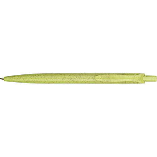 Kugelschreiber Sao Paulo , Promo Effects, grün, Weizenstroh, Kunststoff, 13,90cm (Länge), Bild 5