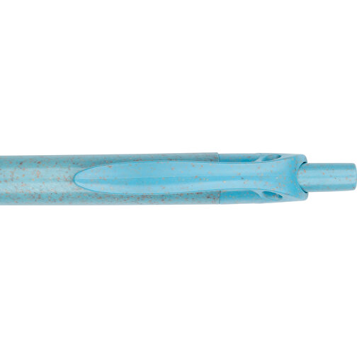 Kugelschreiber Sao Paulo , Promo Effects, blau, Weizenstroh, Kunststoff, 13,90cm (Länge), Bild 7