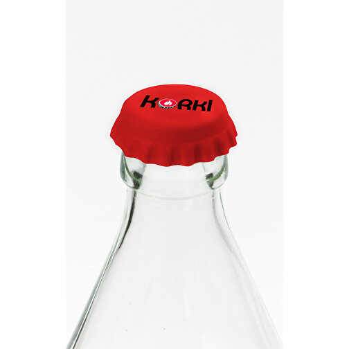 Korki - Flaschenverschluss , rot, Silikon, , Bild 4