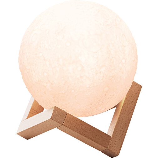 Lune , weiß, gemischt, 13,50cm x 14,00cm x 13,50cm (Länge x Höhe x Breite), Bild 2