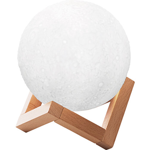 Lune , weiß, gemischt, 13,50cm x 14,00cm x 13,50cm (Länge x Höhe x Breite), Bild 3