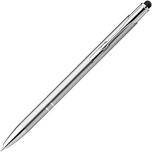 GALBA. Aluminium-Kugelschreiber Mit Touch Tip Und Clip , satinsilber, Aluminium, , Bild 2