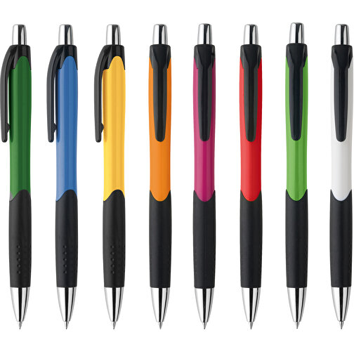 CARIBE. Kugelschreiber Aus ABS Mit Gummigriff , grün, ABS Kunststoff, , Bild 4