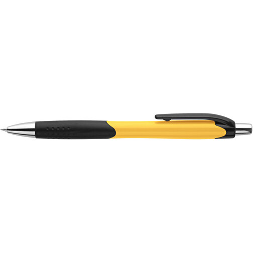CARIBE. Kugelschreiber Aus ABS Mit Gummigriff , gelb, ABS Kunststoff, , Bild 3