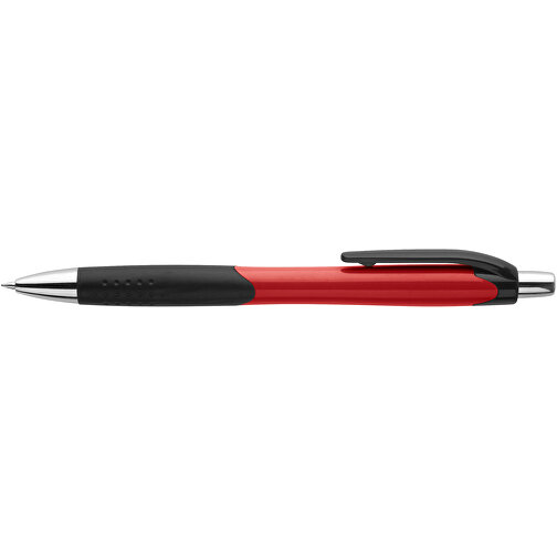 CARIBE. Kugelschreiber Aus ABS Mit Gummigriff , rot, ABS Kunststoff, , Bild 3