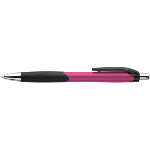 CARIBE. Kugelschreiber Aus ABS Mit Gummigriff , rosa, ABS Kunststoff, , Bild 3