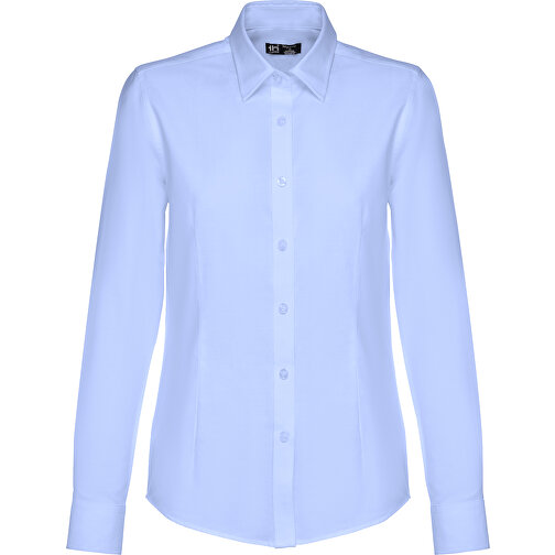 THC TOKYO WOMEN. Langärmeliges Oxford-Hemd Für Frauen , hellblau, Baumwolle und Polyester, XL, 72,00cm x 56,00cm (Länge x Breite), Bild 2