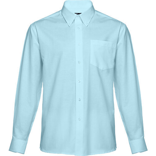 THC TOKYO. Oxford-Hemd Mit Langen Ärmeln Für Männer , hellblau, Baumwolle und Polyester, L, 79,00cm x 61,00cm (Länge x Breite), Bild 1