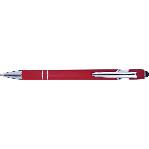Kugelschreiber Mit Touchfunktion Primo , rot, Aluminium, Metall, Kautschuk, , Bild 3