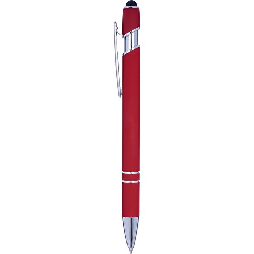 Kugelschreiber Mit Touchfunktion Primo , rot, Aluminium, Metall, Kautschuk, , Bild 4