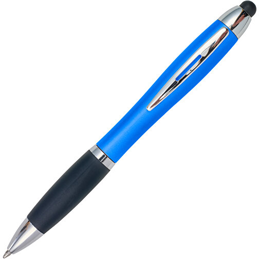 LED-Kugelschreiber Norderney , blau, ABS, 13,60cm (Breite), Bild 2