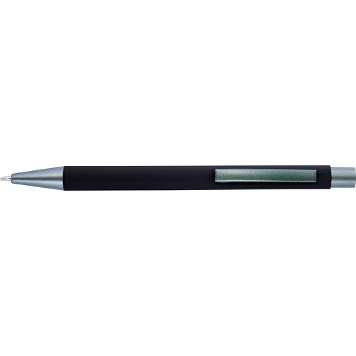 Kugelschreiber Mit Softtouch-Oberfläche Und Glanzgravur Emmett , schwarz, Aluminium, Metall, Kautschuk, , Bild 3