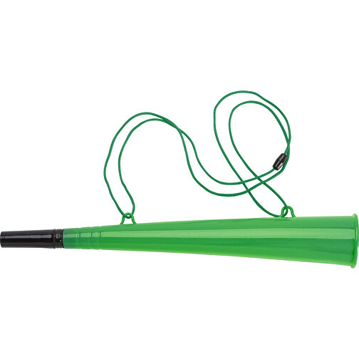 Fussball-Horn Bruce , grün, Plastik, PP, , Bild 1
