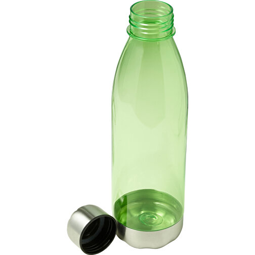 Transparente Trinkflasche Santiago , limettengrün, AS, Edelstahl, , Bild 6