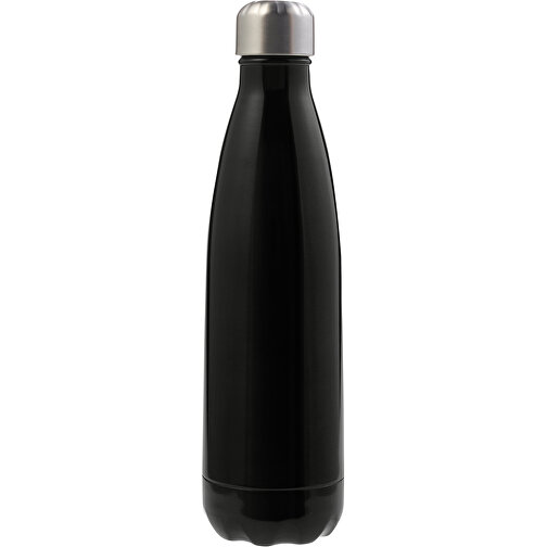 Doppelwandige Trinkflasche Aus Edelstahl Lombok , schwarz, Edelstahl 201, , Bild 1