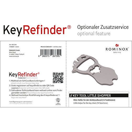 ROMINOX® Key Tool // Little Shopper - 14 Functions (Männchen) , Edelstahl, 5,50cm x 0,20cm x 3,25cm (Länge x Höhe x Breite), Bild 11