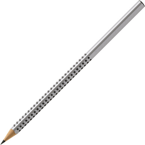 Grip 2001 Bleistift Silber , Faber-Castell, silber, Holz, 17,40cm x 7,50cm x 7,50cm (Länge x Höhe x Breite), Bild 2