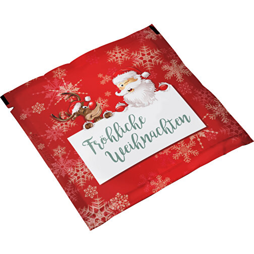 Badesalz Sachet Im Individuellen Mäppchen, Motiv: Fröhliche Weihnachten , Karton, Kunststoff, 10,00cm x 0,50cm x 10,00cm (Länge x Höhe x Breite), Bild 2