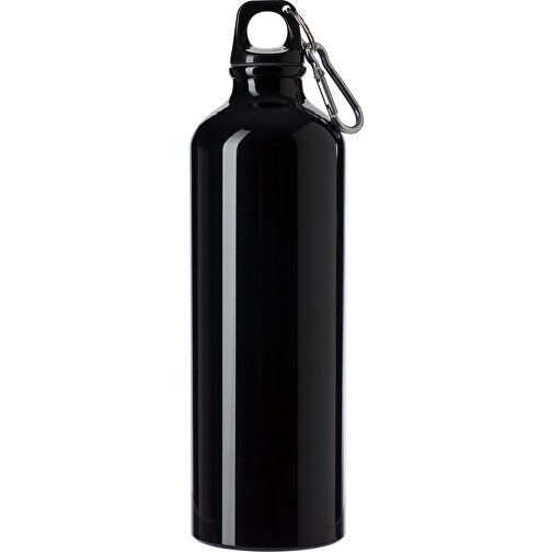 Trinkflasche(750 Ml) Aus Aluminium Gio , schwarz, Aluminium, Plastik, Metall, PP, , Bild 1