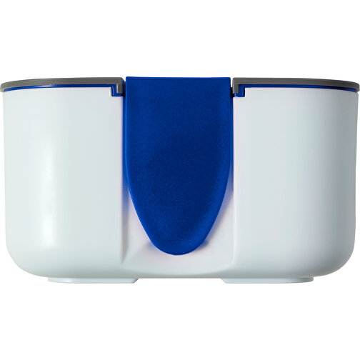 Brotdose(850 Ml) Aus Silikon Und Kunststoff Veronica , kobaltblau, Plastik, PP, 19,00cm x 6,50cm x 11,50cm (Länge x Höhe x Breite), Bild 1