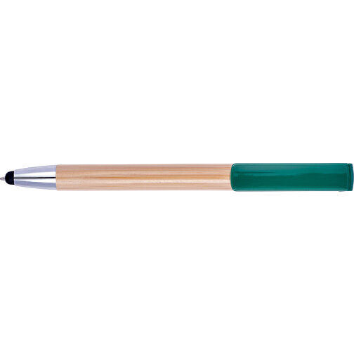 Bambus Kugelschreiber Mit Touchfunktion Colette , grün, ABS, Plastik, Bambus, , Bild 3