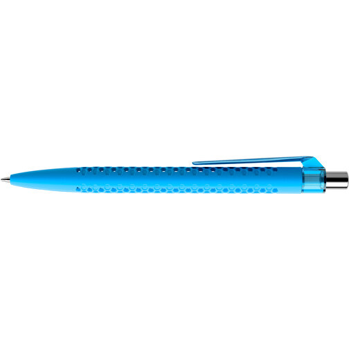Prodir QS40 Soft Touch PRT Push Kugelschreiber , Prodir, cyanblau/silber poliert, Kunststoff/Metall, 14,10cm x 1,60cm (Länge x Breite), Bild 5
