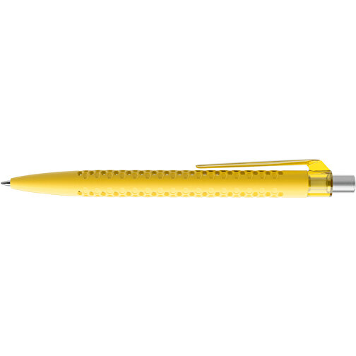 Prodir QS40 Soft Touch PRT Push Kugelschreiber , Prodir, lemon/silber satiniert, Kunststoff/Metall, 14,10cm x 1,60cm (Länge x Breite), Bild 5