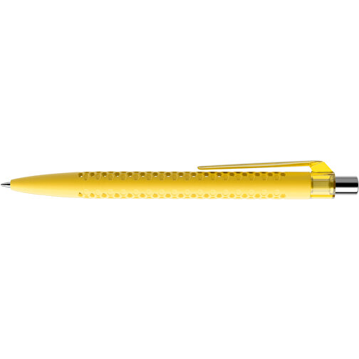 Prodir QS40 Soft Touch PRT Push Kugelschreiber , Prodir, lemon/silber poliert, Kunststoff/Metall, 14,10cm x 1,60cm (Länge x Breite), Bild 5