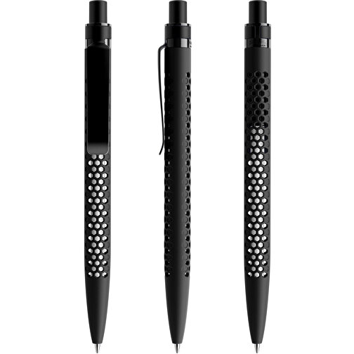 Prodir QS40 Soft Touch PRS Push Kugelschreiber , Prodir, schwarz/schwarz satiniert, Kunststoff/Metall, 14,10cm x 1,60cm (Länge x Breite), Bild 6