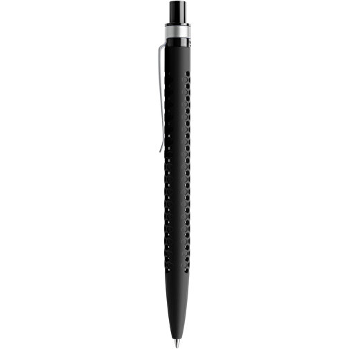 Prodir QS40 Soft Touch PRS Push Kugelschreiber , Prodir, schwarz/silber, Kunststoff/Metall, 14,10cm x 1,60cm (Länge x Breite), Bild 2
