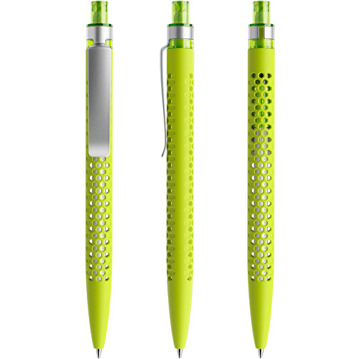 Prodir QS40 Soft Touch PRS Push Kugelschreiber , Prodir, gelbgrün/silber, Kunststoff/Metall, 14,10cm x 1,60cm (Länge x Breite), Bild 6
