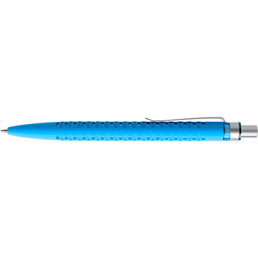 Prodir QS40 Soft Touch PRS Push Kugelschreiber , Prodir, cyanblau/silber satiniert, Kunststoff/Metall, 14,10cm x 1,60cm (Länge x Breite), Bild 5