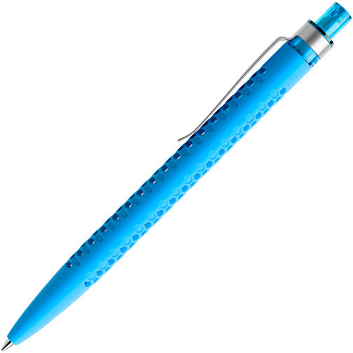 Prodir QS40 Soft Touch PRS Push Kugelschreiber , Prodir, cyanblau/silber, Kunststoff/Metall, 14,10cm x 1,60cm (Länge x Breite), Bild 4