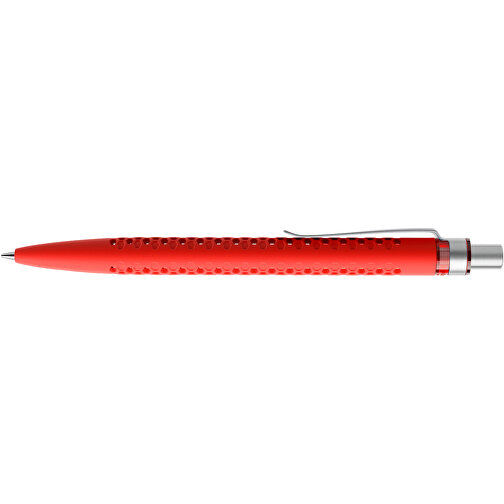 Prodir QS40 Soft Touch PRS Push Kugelschreiber , Prodir, rot/silber satiniert, Kunststoff/Metall, 14,10cm x 1,60cm (Länge x Breite), Bild 5