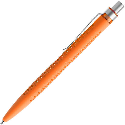 Prodir QS40 Soft Touch PRS Push Kugelschreiber , Prodir, orange/silber satiniert, Kunststoff/Metall, 14,10cm x 1,60cm (Länge x Breite), Bild 4