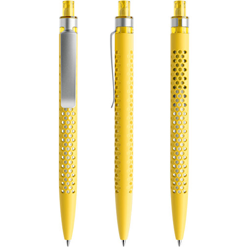 Prodir QS40 Soft Touch PRS Push Kugelschreiber , Prodir, lemon/silber, Kunststoff/Metall, 14,10cm x 1,60cm (Länge x Breite), Bild 6