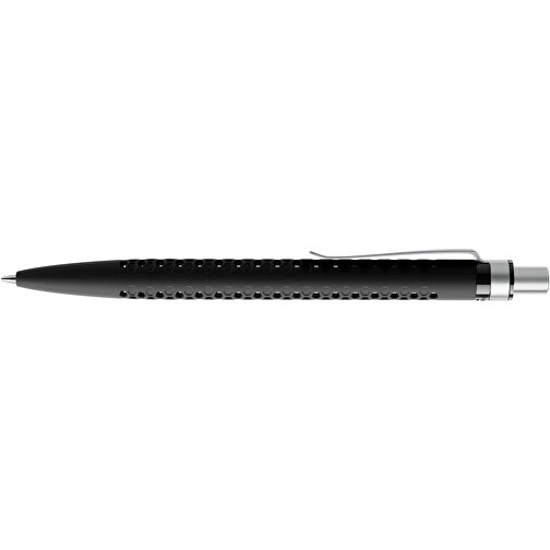 Prodir QS40 Soft Touch PRS Push Kugelschreiber , Prodir, schwarz/silber satiniert, Kunststoff/Metall, 14,10cm x 1,60cm (Länge x Breite), Bild 5