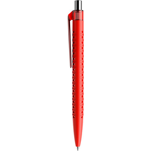 Prodir QS40 PMT Push Kugelschreiber , Prodir, rot/silber poliert, Kunststoff/Metall, 14,10cm x 1,60cm (Länge x Breite), Bild 2