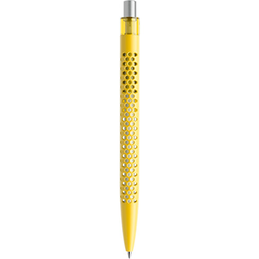 Prodir QS40 PMT Push Kugelschreiber , Prodir, lemon/silber satiniert, Kunststoff/Metall, 14,10cm x 1,60cm (Länge x Breite), Bild 3