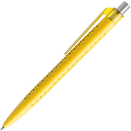 Prodir QS40 PMT Push Kugelschreiber , Prodir, lemon/silber satiniert, Kunststoff/Metall, 14,10cm x 1,60cm (Länge x Breite), Bild 4