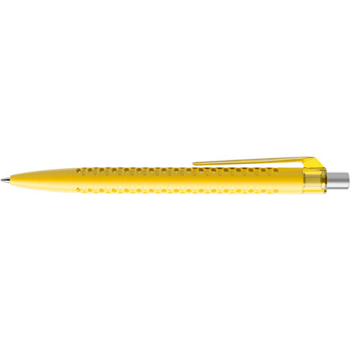 Prodir QS40 PMT Push Kugelschreiber , Prodir, lemon/silber satiniert, Kunststoff/Metall, 14,10cm x 1,60cm (Länge x Breite), Bild 5