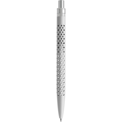 Prodir QS40 PMS Push Kugelschreiber , Prodir, zementgrau/silber satiniert, Kunststoff/Metall, 14,10cm x 1,60cm (Länge x Breite), Bild 3