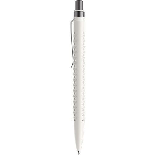 Prodir QS40 PMS Push Kugelschreiber , Prodir, weiß/graphit satiniert, Kunststoff/Metall, 14,10cm x 1,60cm (Länge x Breite), Bild 2