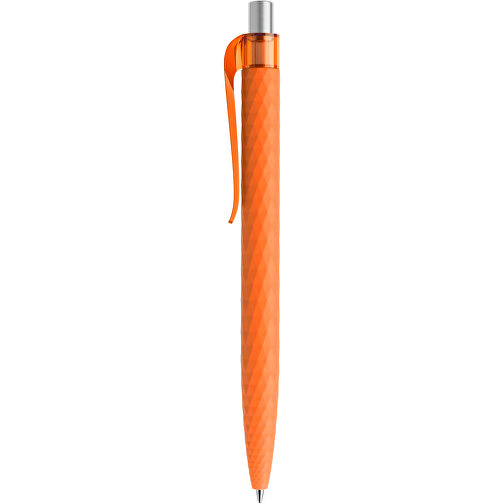 Prodir QS01 PRT Push Kugelschreiber , Prodir, orange/silber satiniert, Kunststoff/Metall, 14,10cm x 1,60cm (Länge x Breite), Bild 2