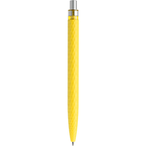Prodir QS01 Soft Touch PRS Push Kugelschreiber , Prodir, lemon/silber satiniert, Kunststoff/Metall, 14,10cm x 1,60cm (Länge x Breite), Bild 3